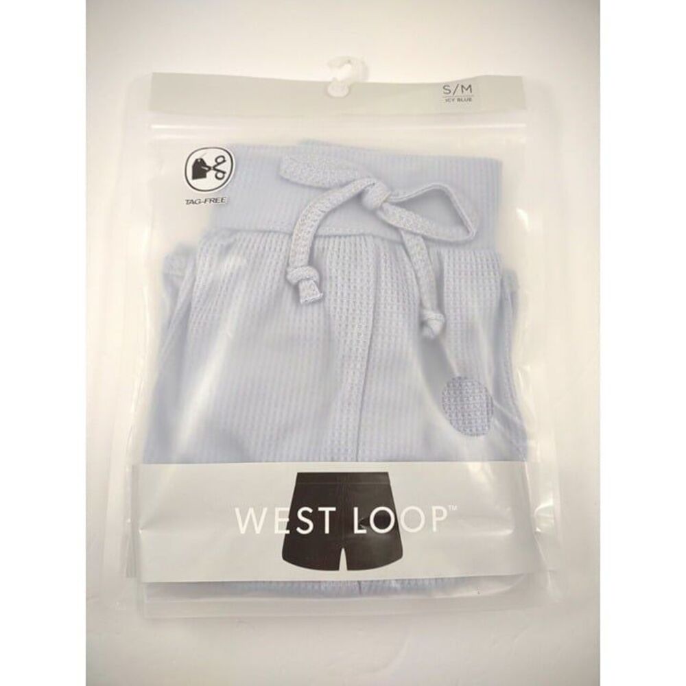 West Loop Lounge Pull-On Icy Blue  Athleisure Shorts S/M